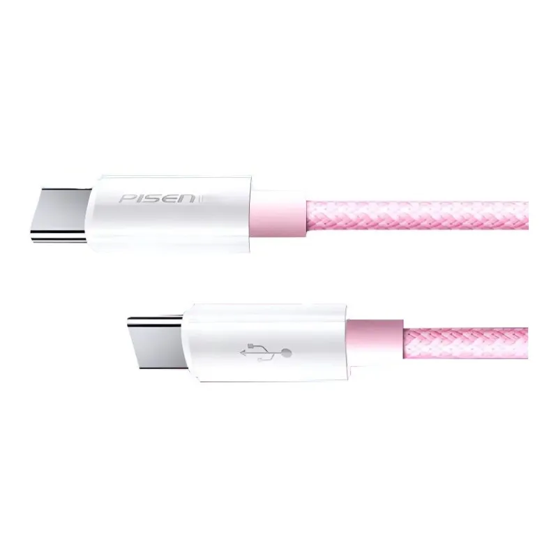 PISEN 1m/2m Type-c To Type-c 30W High-Density Woven High-Temperature Ice Core Technology Cables-4