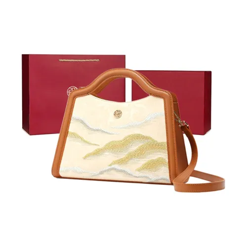 Pmsi Split Cow Leather Handbag Women's Brown