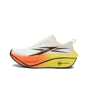 A.KNACKFUSS Low Top Running Shoes Unisex White Orange