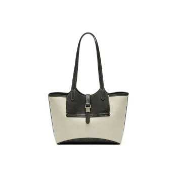 JOSINY Fabric Shoulder Bag Tote Regular Women's Ecru/Brown