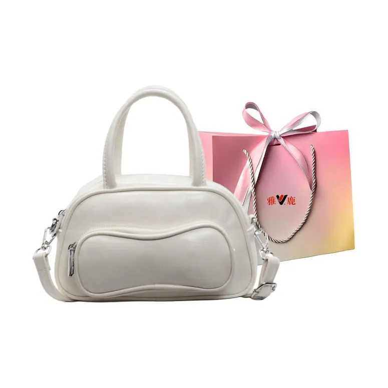 Yalu PU Shoulder Bag Crossbody Bag Handbag Regular Women's Black/Ecru/Burgundy/Blue/Pink-7