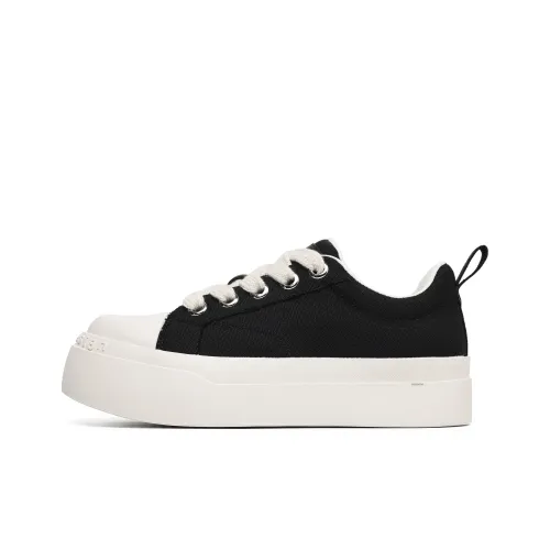 Hong Kong Meng Non slip Lightweight Low Top Skateboard Shoes Unisex White