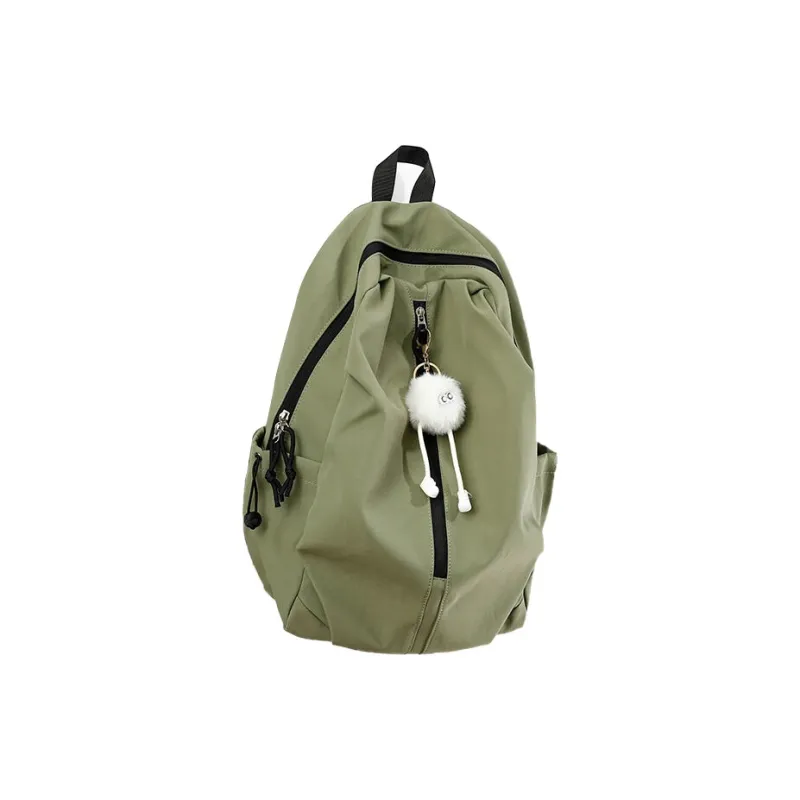 FREEHIKE Nylon Fabric Backpack Regular Unisex Ecru/Green/Red/Black-4