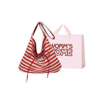 Worm's Home Canvas Bag Shoulder Bags Women's Multicolor