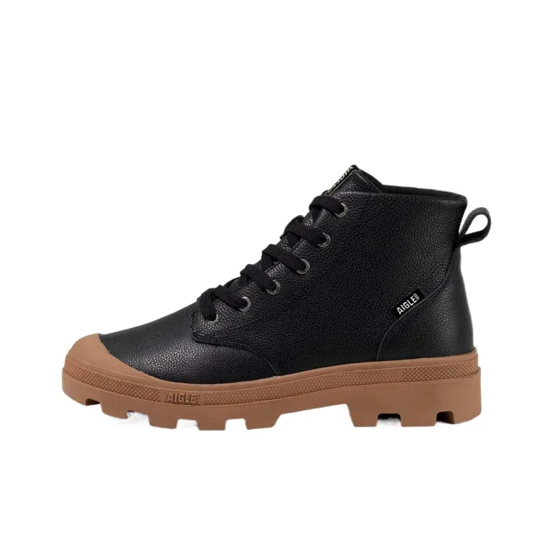 AIGLE Ankle Boots Men Black/Camel-3