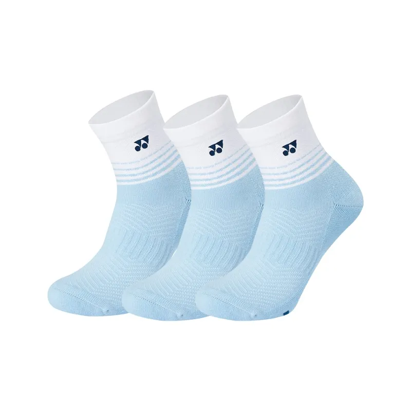 YONEX Mid Calf Socks Men's Multi double Loading Crystal Blue-4