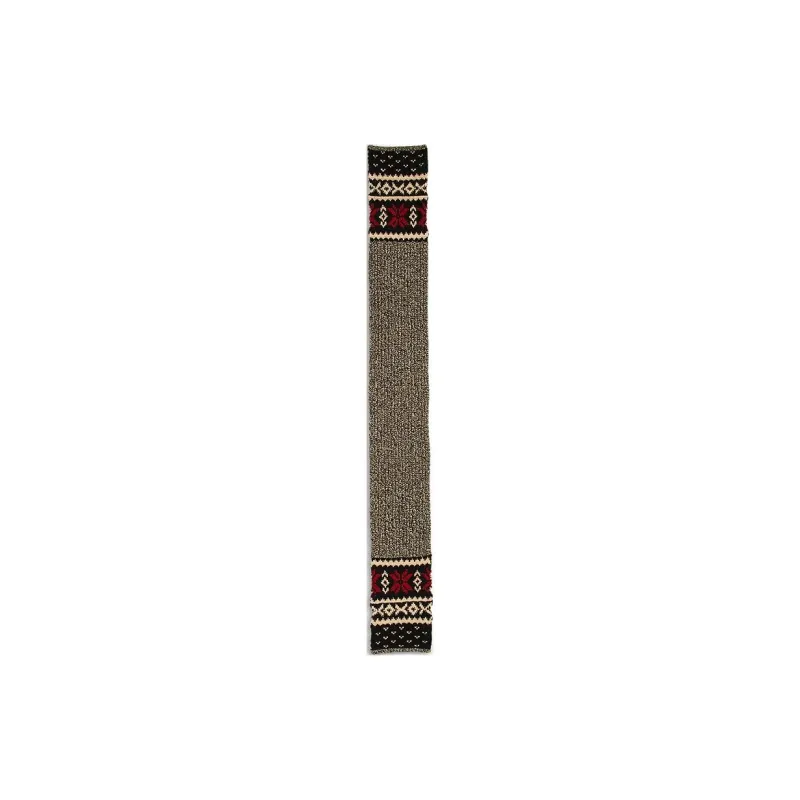 Polo Ralph Lauren Merino Wool Cotton Linen Knitted Fabric Wool Blend Knit Scarves Women's Black-2