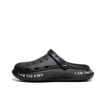 JEANSWEST Trendy Brand Triple Black Pure Black Collection, Outerwear Beach Quick Dry Clogs Men's
