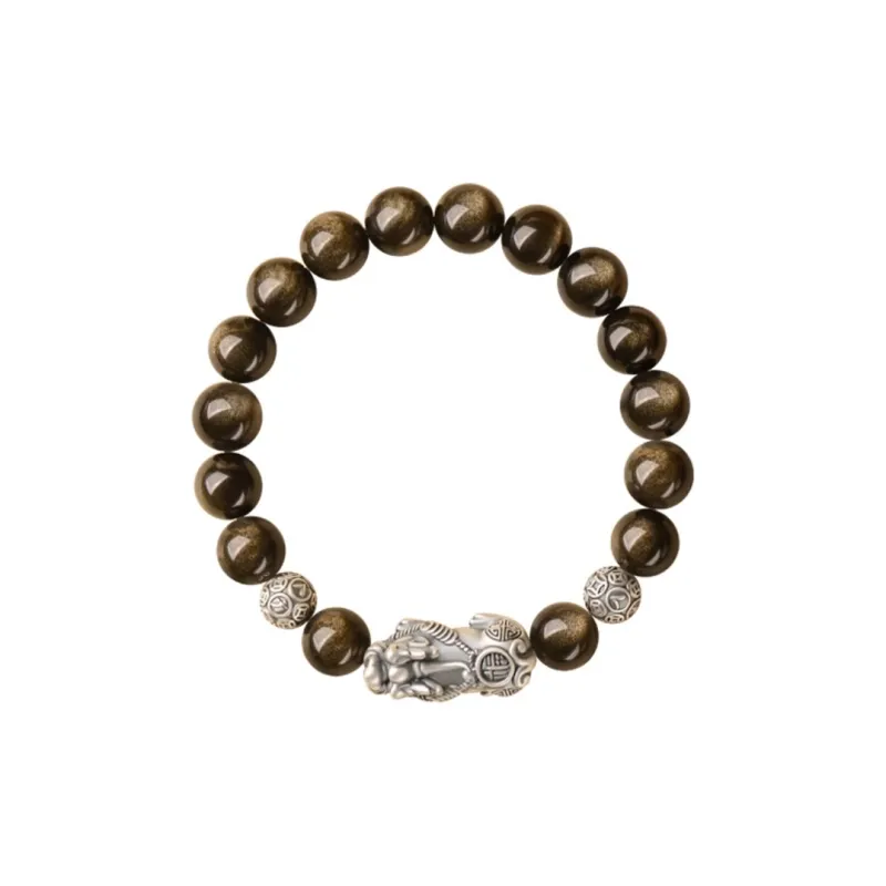 GOLDFISH ALLEY Obsidian Bracelets Unisex-5