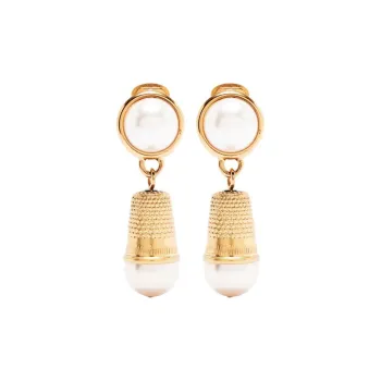 MOSCHINO Thimble Clip on Earrings
