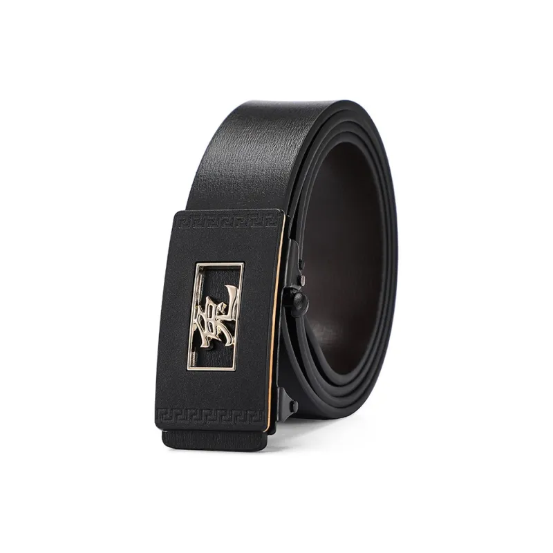 YUZHAOLIN Cow Split Leather Leather Belts Men's Width 3.5CM-3