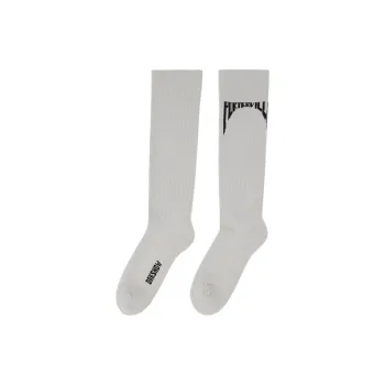 Rick Owens DRKSHDW Knee High Socks Men's 1 Pack Gray White