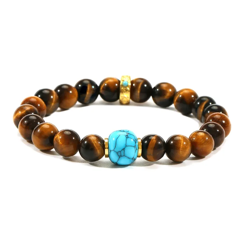 LIBALU Natural Tiger's Eye Stone Bracelets Unisex-7