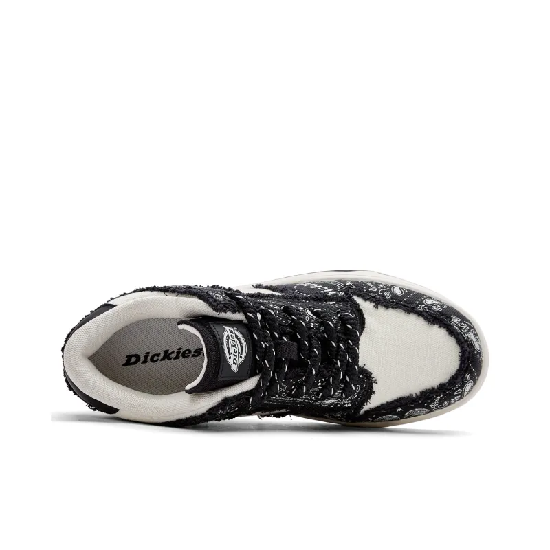 Dickies Low-Top Skateboard Shoes Men's Black White-2