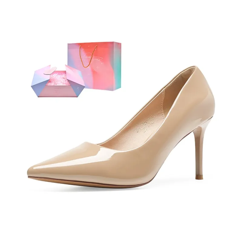 ZHR Slim Heel High Heels 8cm Women's-29