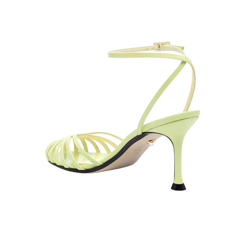 ALEVI Ally One Strap Sandals 7.5cm Women's Green-3