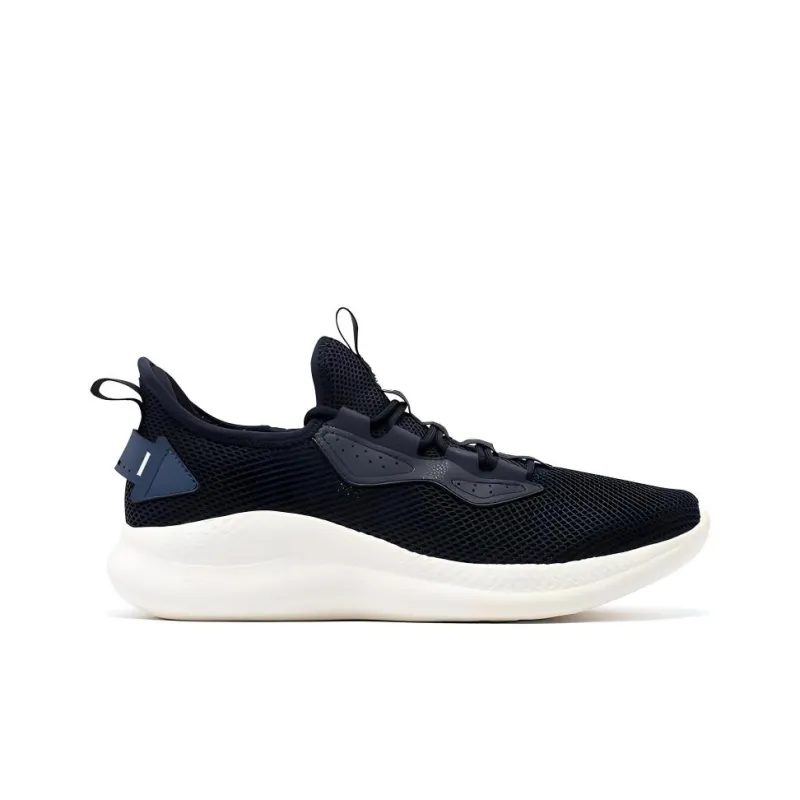 361° Cushioning Abrasion Resistant Breathable Low Top Running Shoes Men's Black Blue-1