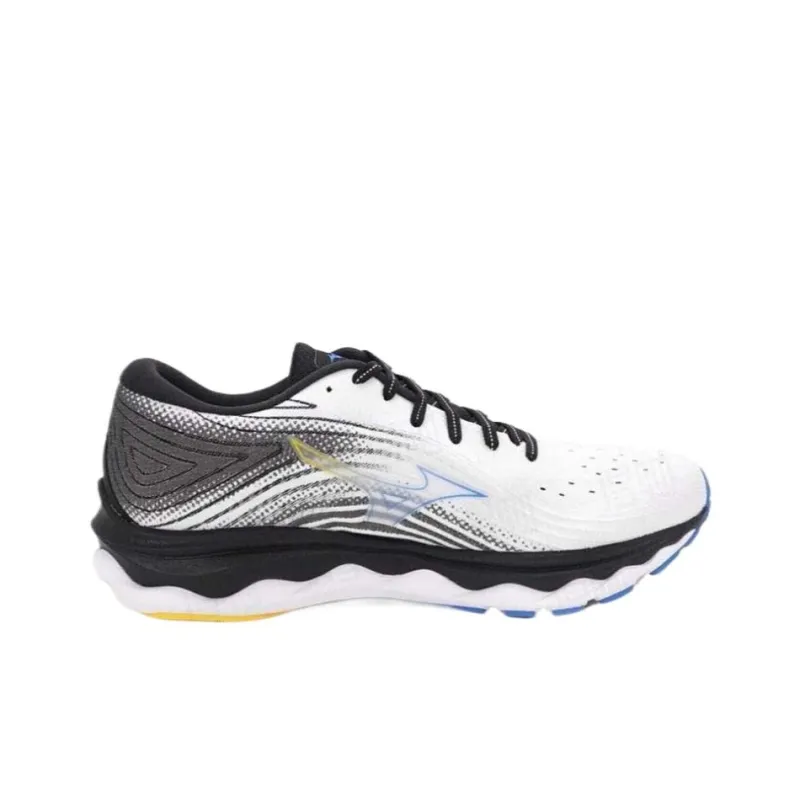 Mizuno Wave Sky 6 Low-Top Running Shoes Men's Gray White-1