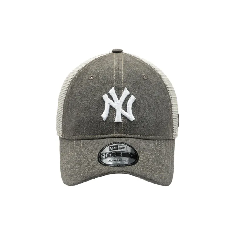 New Era Cotton Polyester Baseball Caps Unisex Gray-1