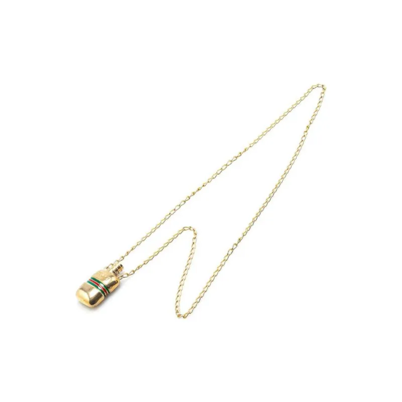 GUCCI 2000 2024 Plated Perfume Bottle Pendant Necklace Costume Necklace-1