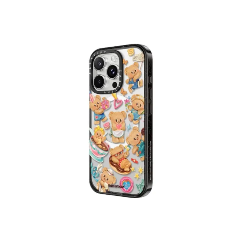 CASETIFY TPU Material Butter Bear Phone Cases Compatibility IPhone 16 Pro Cute Style-1