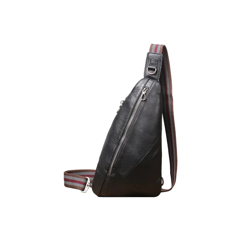 LARTIGENT Cow Leather Sling Bag Men's Black 1 / Black 2-0
