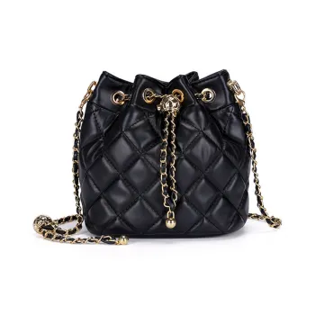 SEPTWOLVES PU Shoulder Bag Regular Women's Black/Burgundy