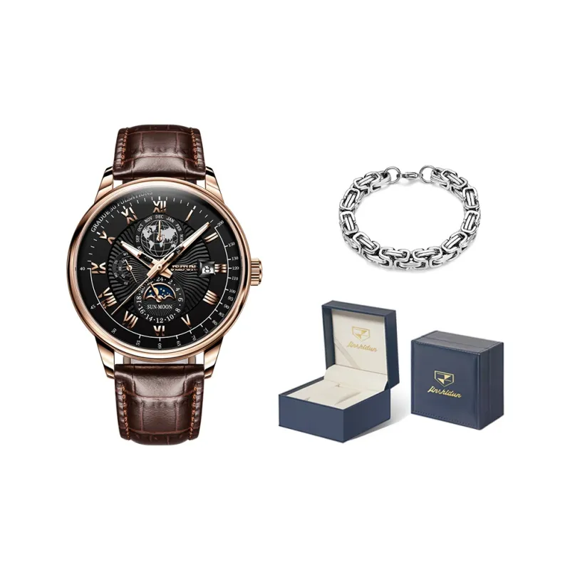 Jin Shi Dun Artisan Collection Mechanical Movement Watch Men's Watches White Dial-17