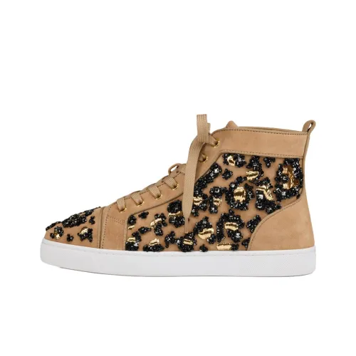 CL LUBOTING Louis Lameleo High Top Skateboard Shoes Men's Light Brown