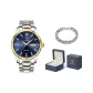 Steel Band Blue Dial