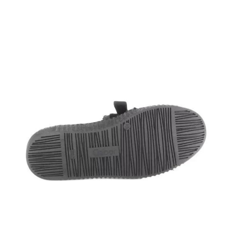 Gabor Fashion Low Top Skateboard Shoes Women's Black-5