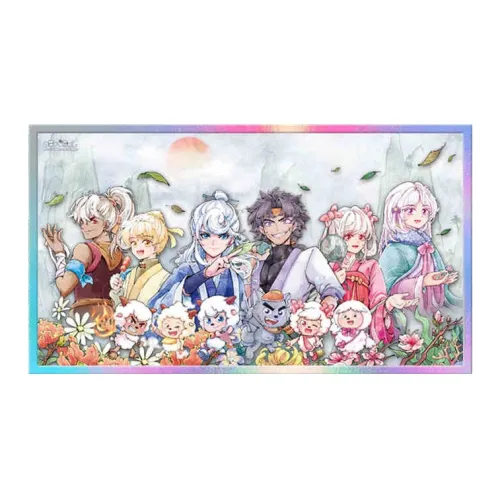 Pleasant Goat And Big Big Wolf Personified Style Acrylic Multi Character Group Photo Anime Artboard Prints