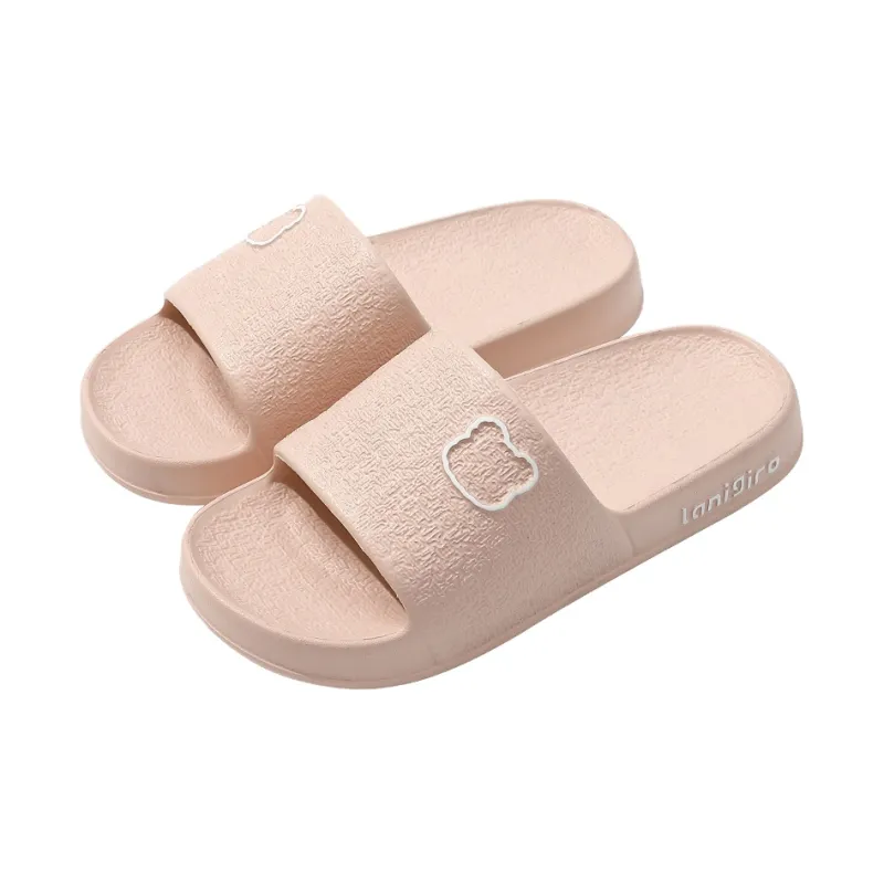 Foot Recreation Painted Bear Slippers Summer Indoor Home Bathroom Slip Resistant EVA Sandals Unisex-4