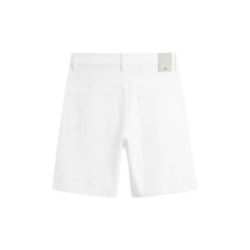 ZARA Denim Shorts Men White-1