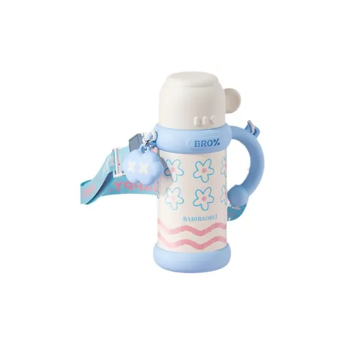 Babibaobei High-Quality Cute Insulated Cup For Men And Women's Large Capacity Straw Water Cup For Students