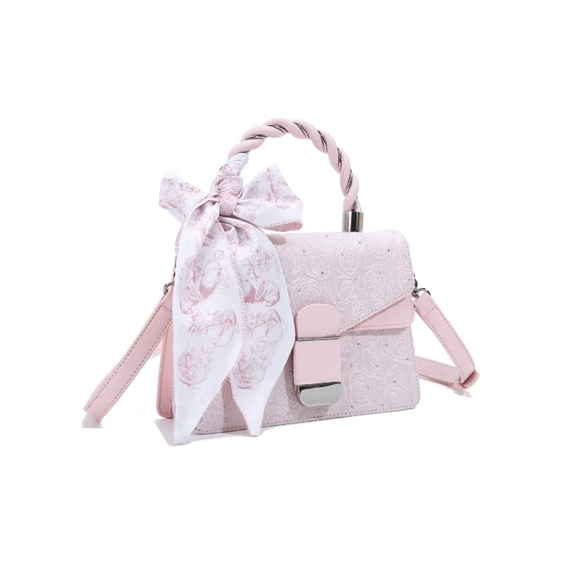 Carit&Koty Polyurethane Handbag Women's Pink/White-1