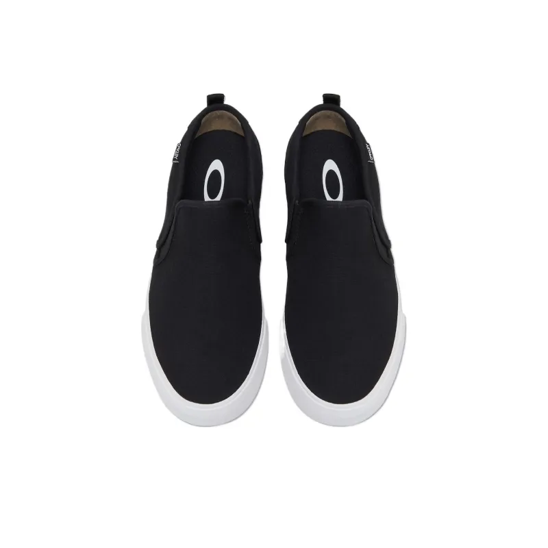 Oakley Slip-Resistant Abrasion-Resistant Breathable Quick-Dry Lightweight Thermal Low-Top Canvas Shoes Men's Black-4
