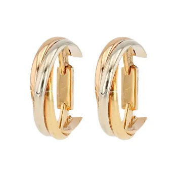 Cartier 2010s Pre owned 18kt Gold Trinity Cufflinks