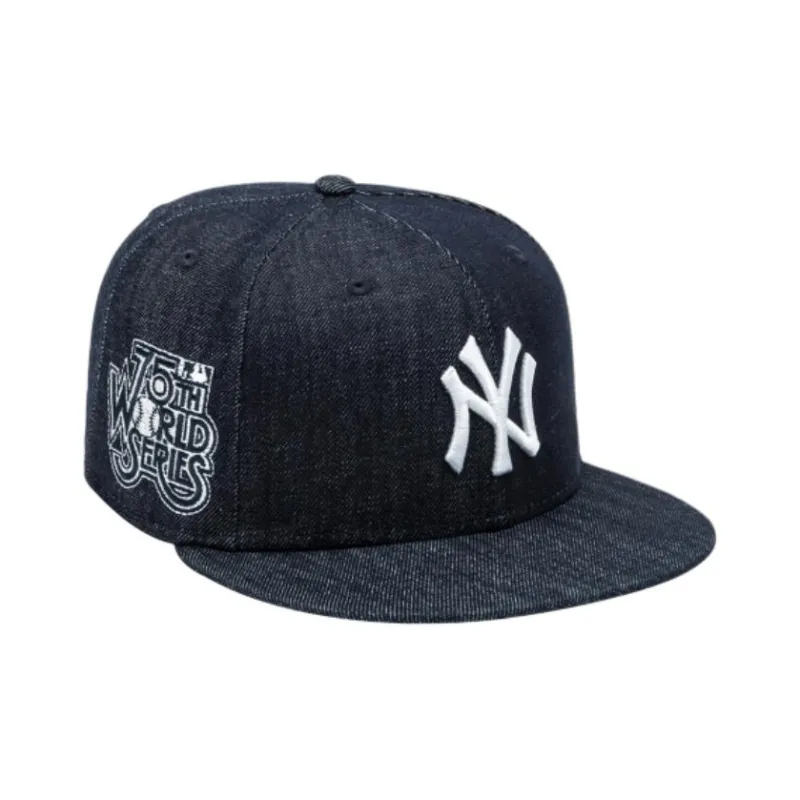 New Era x MLB 100% Cotton Baseball Caps Unisex Denim Blue-2