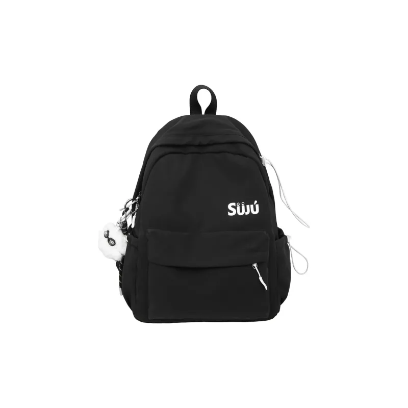 KAMLUI Nylon Backpack Women's Ecru/Black/Burgundy/Light Yellow/Light Brown/Light Blue-7