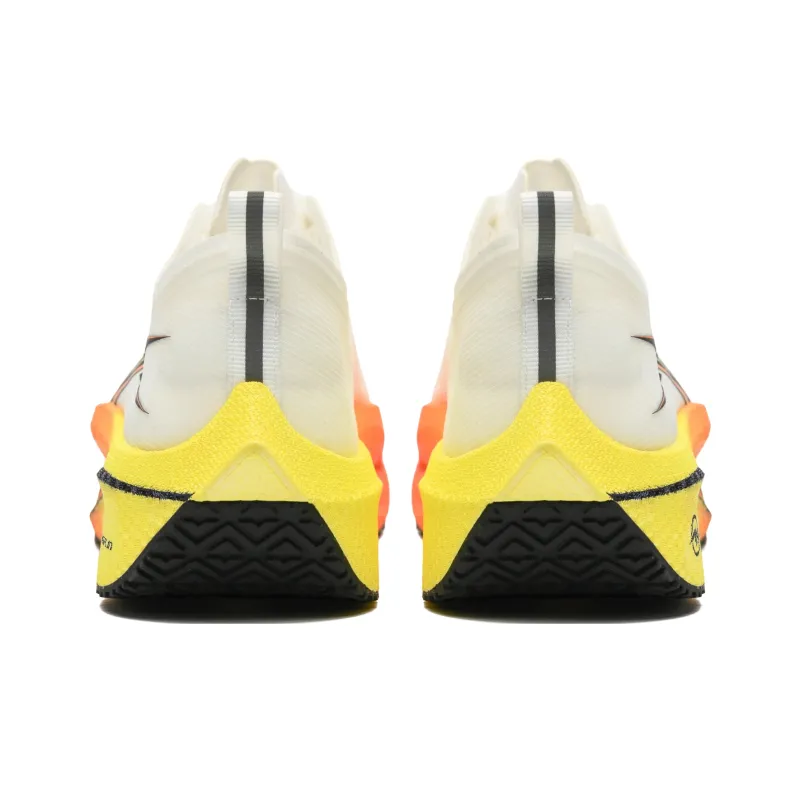 A.KNACKFUSS Low Top Running Shoes Unisex White Orange-2
