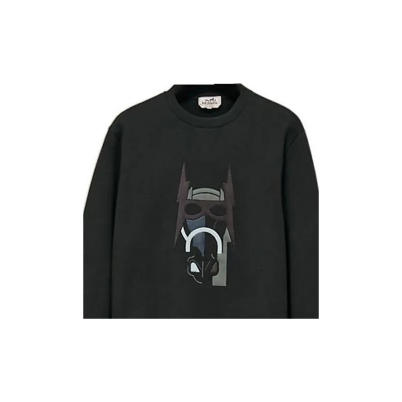 HERMES Sweatshirts Men Tree Green-3