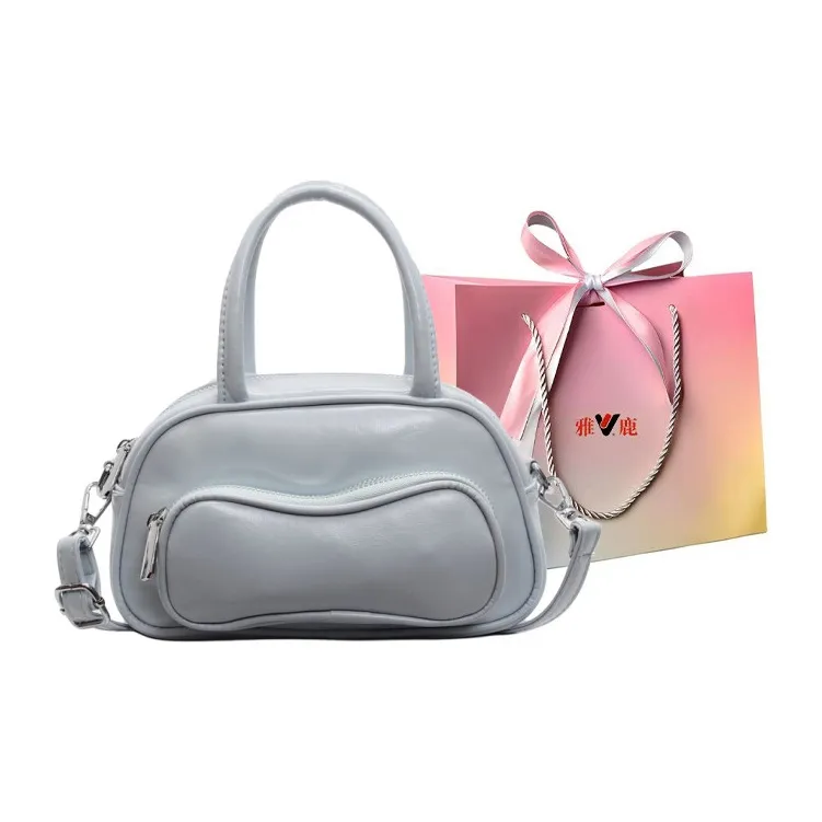 Yalu PU Shoulder Bag Crossbody Bag Handbag Regular Women's Black/Ecru/Burgundy/Blue/Pink-21