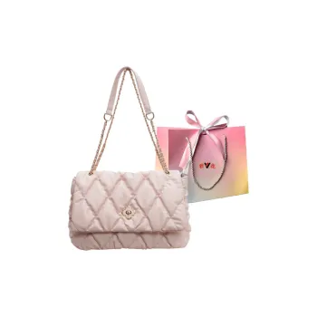 Yalu PU Handbag Crossbody Bag Shoulder Bag Regular Women's Ecru/Pink/Black/Khaki