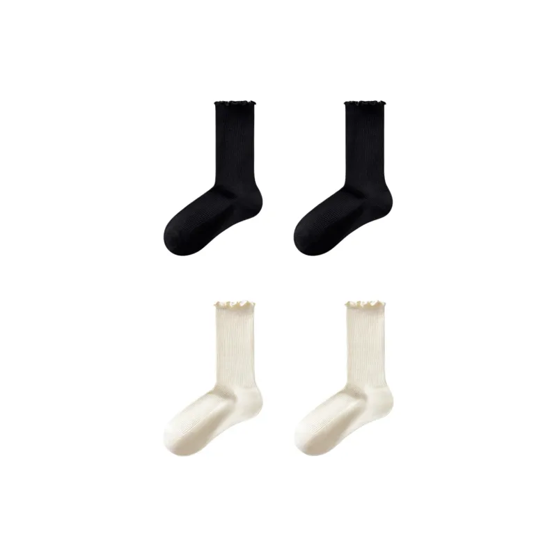 Temooues Mid-Calf Socks Women's 4 Pack-9