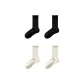 [Solid Color]2 Black+2 Milk White