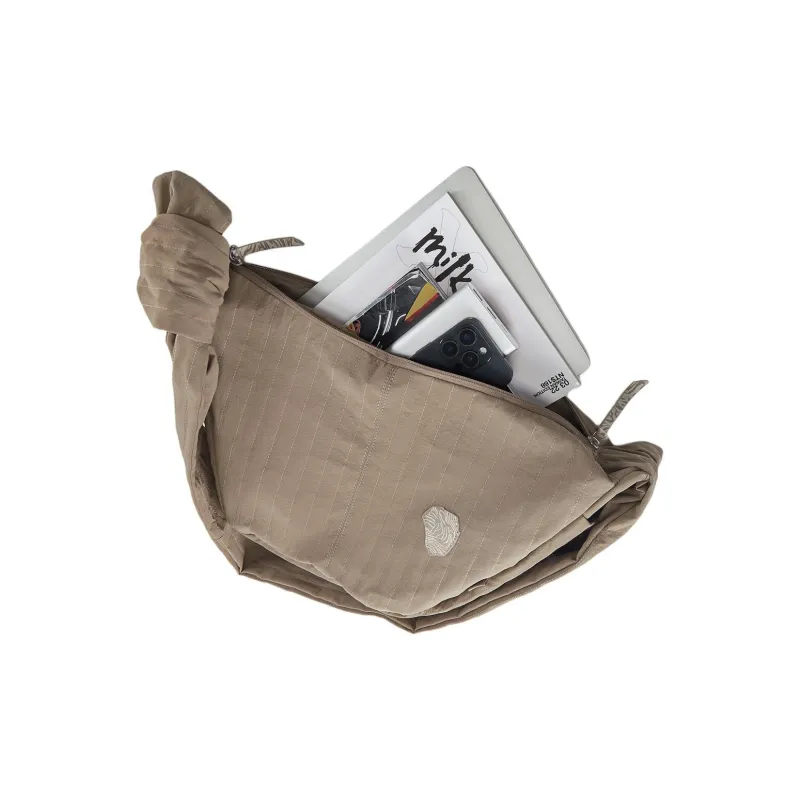 LiNing Polyamide Handbag, Shoulder Bag Regular Unisex Coffee Foam Umber-4