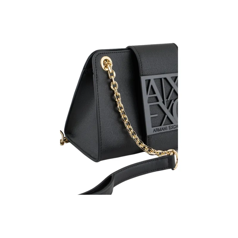 ARMANI EXCHANGEAE Polyurethane Shoulder Bag, Crossbody Bag Mini Women's Black-3