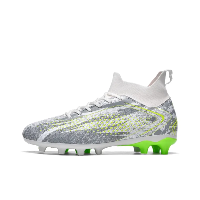 QIUTEXIONG FG Rubber Long Studs TF Rubber Broken Studs Cushioning Impact Resistant Soccer Shoes Unisex-30