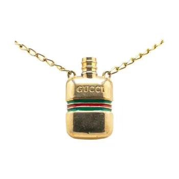 GUCCI 2000 2024 Plated Perfume Bottle Pendant Necklace Costume Necklace